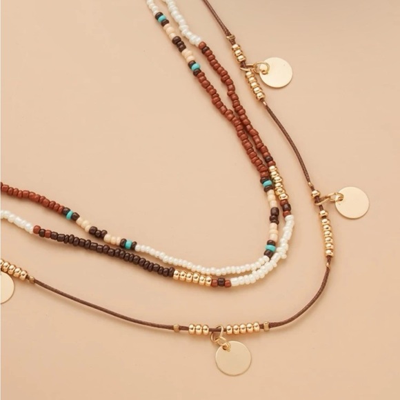 Summer style layered necklace - Picture 2 of 3